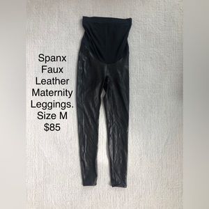 Spanx Faux Leather maternity legging